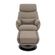 8 Poltrona de Massagem Montana Rivatti Estofado em PU Fendi Base Madeira c_ Apoio para Pes c_ Controle